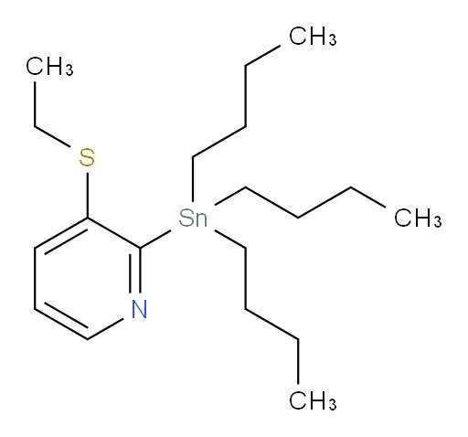 3-(ethylthio)-2-(tributylstannyl)pyridine