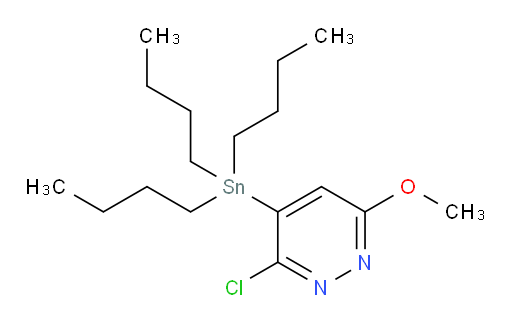 3-chloro-6-methoxy-4-(tributylstannyl)pyridazine