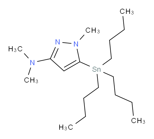 N,N,1-trimethyl-5-(tributylstannyl)-1H-pyrazol-3-amine