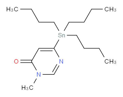 3-methyl-6-(tributylstannyl)pyrimidin-4(3H)-one