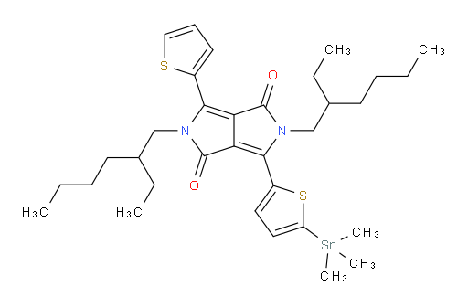 2,5-bis(2-ethylhexyl)-3-(thiophen-2-yl)-6-(5-(trimethylstannyl)thiophen-2-yl)pyrrolo[3,4-c]pyrrole-1,4(2H,5H)-dione