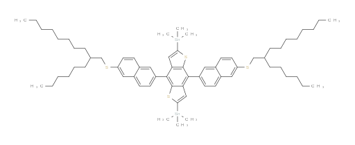 (4,8-bis(6-((2-hexyldecyl)thio)naphthalen-2-yl)benzo[1,2-b:4,5-b']dithiophene-2,6-diyl)bis(trimethylstannane)