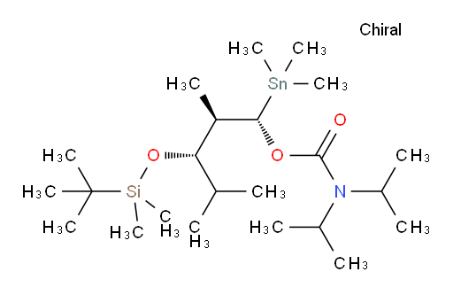 (1S,2R,3S)-3-((tert-butyldimethylsilyl)oxy)-2,4-dimethyl-1-(trimethylstannyl)pentyl diisopropylcarbamate