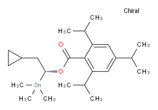 (R)-2-cyclopropyl-1-(trimethylstannyl)ethyl 2,4,6-triisopropylbenzoate