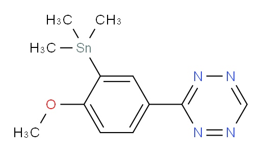3-(4-methoxy-3-(trimethylstannyl)phenyl)-1,2,4,5-tetrazine