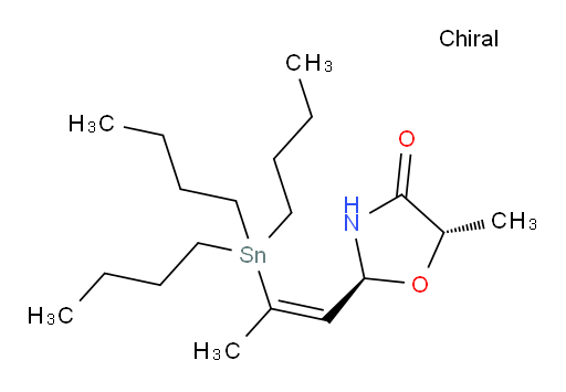 (2S,5S)-5-methyl-2-((Z)-2-(tributylstannyl)prop-1-en-1-yl)oxazolidin-4-one