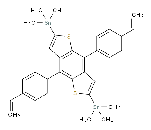 (4,8-bis(4-vinylphenyl)benzo[1,2-b:4,5-b']dithiophene-2,6-diyl)bis(trimethylstannane)