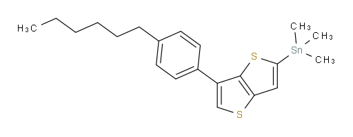 (6-(4-hexylphenyl)thieno[3,2-b]thiophen-2-yl)trimethylstannane