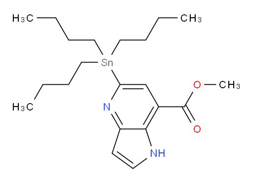 methyl 5-(tributylstannyl)-1H-pyrrolo[3,2-b]pyridine-7-carboxylate