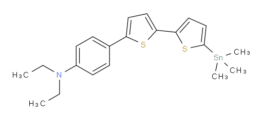 N,N-diethyl-4-(5'-(trimethylstannyl)-[2,2'-bithiophen]-5-yl)aniline