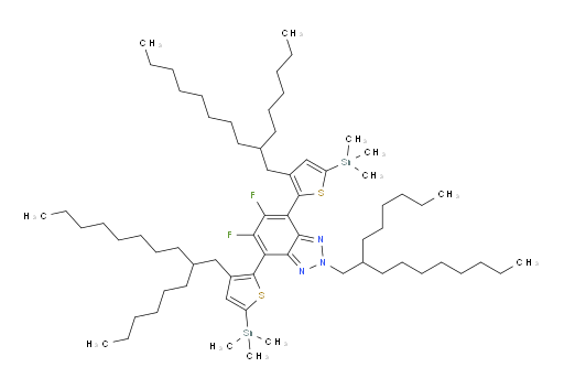 5,6-difluoro-2-(2-hexyldecyl)-4,7-bis(3-(2-hexyldecyl)-5-(trimethylstannyl)thiophen-2-yl)-2H-benzo[d][1,2,3]triazole