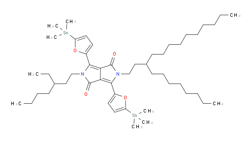 2-(3-ethylheptyl)-5-(3-octyltridecyl)-3,6-bis(5-(trimethylstannyl)furan-2-yl)pyrrolo[3,4-c]pyrrole-1,4(2H,5H)-dione