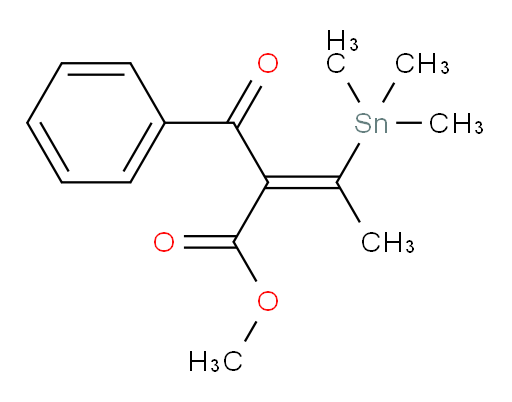 (E)-methyl 2-benzoyl-3-(trimethylstannyl)but-2-enoate