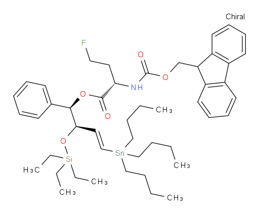 (S)-(1R,2R,E)-1-phenyl-4-(tributylstannyl)-2-((triethylsilyl)oxy)but-3-en-1-yl 2-((((9H-fluoren-9-yl)methoxy)carbonyl)amino)-4-fluorobutanoate