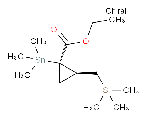 (1R,2R)-ethyl 2-((trimethylsilyl)methyl)-1-(trimethylstannyl)cyclopropanecarboxylate