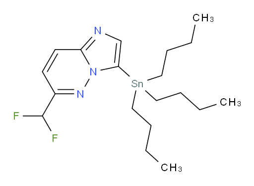 6-(difluoromethyl)-3-(tributylstannyl)imidazo[1,2-b]pyridazine