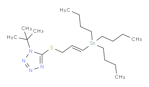 (E)-1-(tert-butyl)-5-((3-(tributylstannyl)allyl)thio)-1H-tetrazole