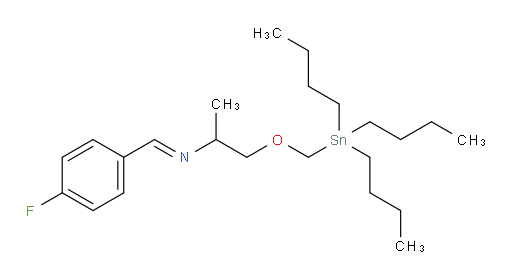 (E)-N-(4-fluorobenzylidene)-1-((tributylstannyl)methoxy)propan-2-amine