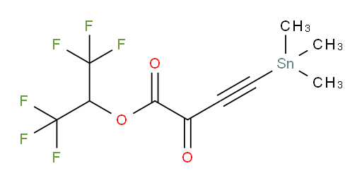1,1,1,3,3,3-hexafluoropropan-2-yl 2-oxo-4-(trimethylstannyl)but-3-ynoate
