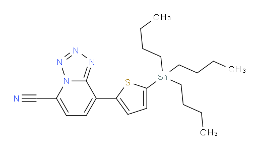 8-(5-(tributylstannyl)thiophen-2-yl)tetrazolo[1,5-a]pyridine-5-carbonitrile