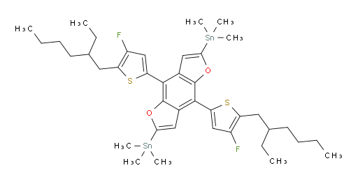 (4,8-bis(5-(2-ethylhexyl)-4-fluorothiophen-2-yl)benzo[1,2-b:4,5-b']difuran-2,6-diyl)bis(trimethylstannane)