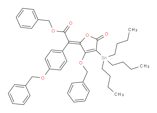 (Z)-benzyl 2-(3-(benzyloxy)-5-oxo-4-(tributylstannyl)furan-2(5H)-ylidene)-2-(4-(benzyloxy)phenyl)acetate
