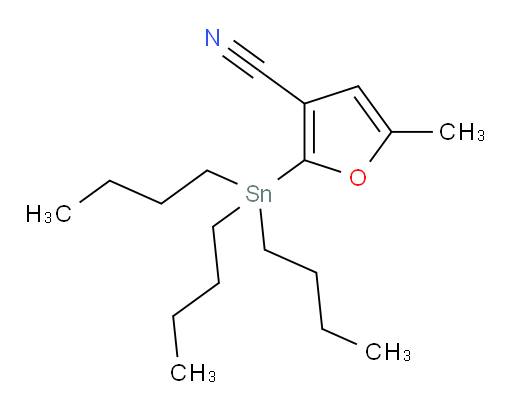 5-methyl-2-(tributylstannyl)furan-3-carbonitrile