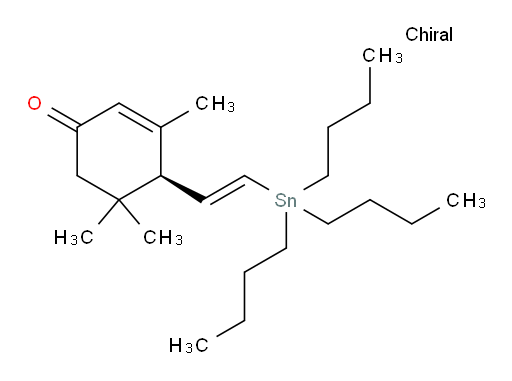 (S,E)-3,5,5-trimethyl-4-(2-(tributylstannyl)vinyl)cyclohex-2-enone