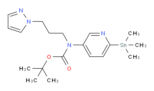 tert-butyl (3-(1H-pyrazol-1-yl)propyl)(6-(trimethylstannyl)pyridin-3-yl)carbamate