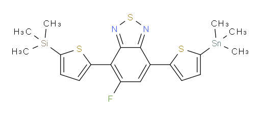 5-fluoro-4-(5-(trimethylsilyl)thiophen-2-yl)-7-(5-(trimethylstannyl)thiophen-2-yl)benzo[c][1,2,5]thiadiazole