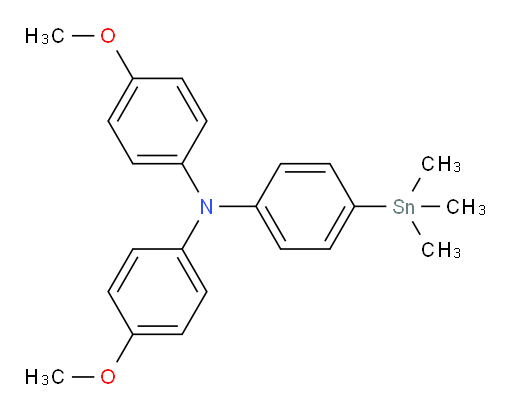 4-methoxy-N-(4-methoxyphenyl)-N-(4-(trimethylstannyl)phenyl)aniline