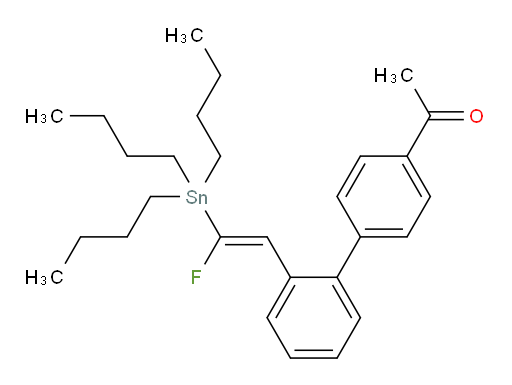 (E)-1-(2'-(2-fluoro-2-(tributylstannyl)vinyl)-[1,1'-biphenyl]-4-yl)ethanone