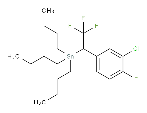 tributyl(1-(3-chloro-4-fluorophenyl)-2,2,2-trifluoroethyl)stannane