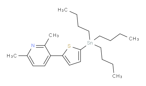 2,6-dimethyl-3-(5-(tributylstannyl)thiophen-2-yl)pyridine