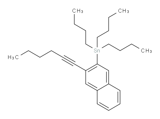 tributyl(3-(hex-1-yn-1-yl)naphthalen-2-yl)stannane