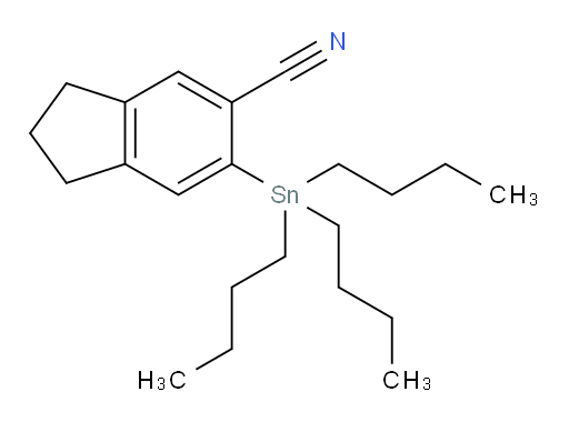 6-(tributylstannyl)-2,3-dihydro-1H-indene-5-carbonitrile