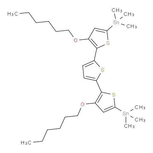 (3,3''-bis(hexyloxy)-[2,2':5',2''-terthiophene]-5,5''-diyl)bis(trimethylstannane)
