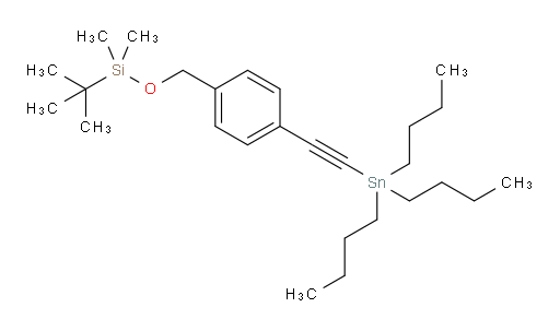 tert-butyldimethyl((4-((tributylstannyl)ethynyl)benzyl)oxy)silane