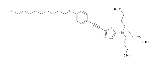 2-((4-(decyloxy)phenyl)ethynyl)-5-(tributylstannyl)thiazole