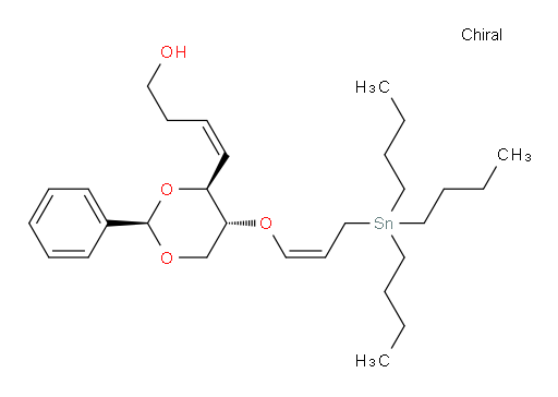 (Z)-4-((2R,4S,5R)-2-phenyl-5-(((Z)-3-(tributylstannyl)prop-1-en-1-yl)oxy)-1,3-dioxan-4-yl)but-3-en-1-ol