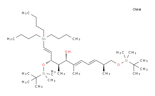 (5S,6R,7S,8E,10E,12S)-2,2,3,3,6,8,12,15,15,16,16-undecamethyl-5-((E)-2-(tributylstannyl)vinyl)-4,14-dioxa-3,15-disilaheptadeca-8,10-dien-7-ol