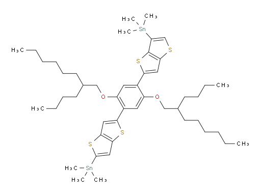 (5-(2,5-bis((2-butyloctyl)oxy)-4-(5-(trimethylstannyl)thieno[3,2-b]thiophen-2-yl)phenyl)thieno[3,2-b]thiophen-3-yl)trimethylstannane