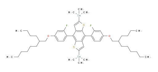 (4,8-bis(4-((2-butyloctyl)oxy)-2-fluorophenyl)benzo[1,2-b:4,5-b']dithiophene-2,6-diyl)bis(trimethylstannane)