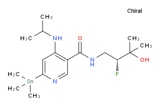 (R)-N-(2-fluoro-3-hydroxy-3-methylbutyl)-4-(isopropylamino)-6-(trimethylstannyl)nicotinamide