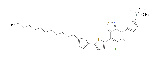 4-(5'-dodecyl-[2,2'-bithiophen]-5-yl)-5,6-difluoro-7-(5-(trimethylstannyl)thiophen-2-yl)benzo[c][1,2,5]thiadiazole
