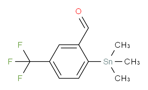 5-(trifluoromethyl)-2-(trimethylstannyl)benzaldehyde