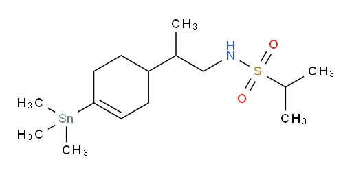 N-(2-(4-(trimethylstannyl)cyclohex-3-en-1-yl)propyl)propane-2-sulfonamide