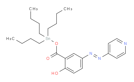 (E)-tributylstannyl 2-hydroxy-5-(pyridin-4-yldiazenyl)benzoate