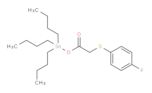 tributylstannyl 2-((4-fluorophenyl)thio)acetate