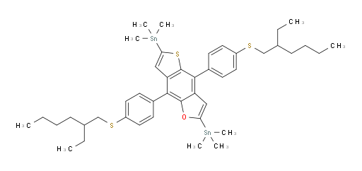 (4,8-bis(4-((2-ethylhexyl)thio)phenyl)thieno[2,3-f]benzofuran-2,6-diyl)bis(trimethylstannane)